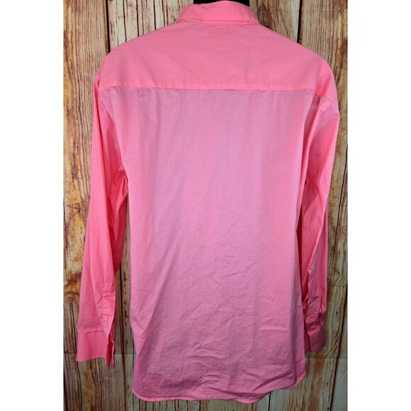 Alfani Slim Fit Mens Dress Shirt XL Pink Cotton Blend - Picture 2 of 6